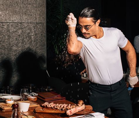 Salt Bae Salt Bae, Royal Life, Internet Funny, White Undershirt, Template Design, Salt, I Hope, The Unit, Restaurant