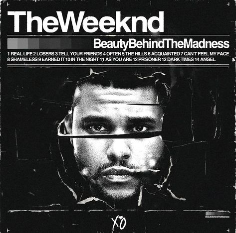 Beauty Behind The Madness Poster, Weekend Album, Madness Poster, Weeknd Poster, Music Home Decor, The Weeknd Albums, Rap Album Covers, The Weeknd Poster, Beauty Behind The Madness