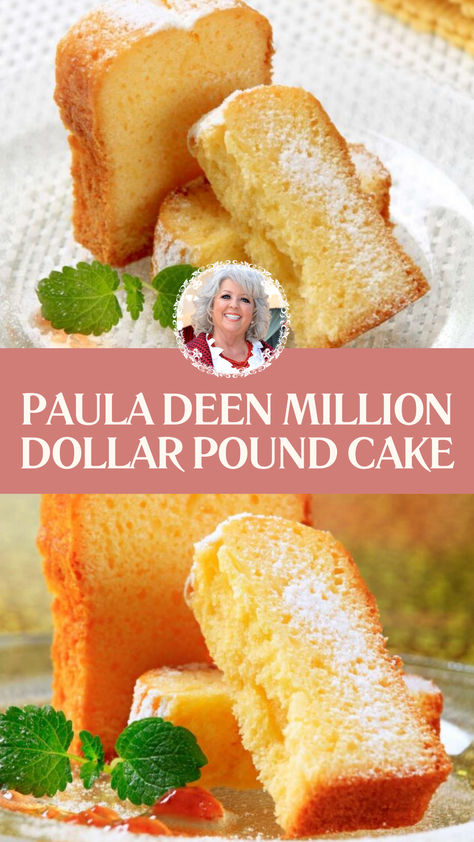 Paula Deen Million Dollar Pound Cake Million Dollar Pound Cake Southern Living Recipe, Mike High Eagle Brand Milk Pound Cake, Paula Deen Cream Cheese Pound Cake, Million Dollar Pound Cake Recipes, Paula Deen Pound Cake, Pound Cake Paula Deen, Grandma's Pound Cake Recipe, Traditional Pound Cake, Million Dollar Pound Cake