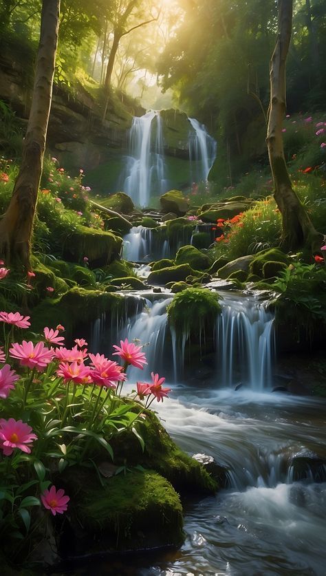 #NaturePhotography #BeautifulScenery #PhotographyLovers #ExploreNature #NatureVibes #CaptureTheMoment #OutdoorAdventures #WildernessPhotography #NaturalBeauty #PicturePerfect #LandscapePhotography #EarthPix #NatureCaptures #LushLandscapes #OutdoorPhotography #ScenicViews #NatureViews #PhotoOfTheDay #NaturalWonders #NatureArtistry Wallpaper Backgrounds Waterfall, Enchanted Forest Waterfall, Beautiful Waterfalls Painting, Water Falls Beautiful Waterfalls, Shivling Painting, Waterfalls Wallpaper, Forest Streams, Waterfall In Forest, Waterfall Forest