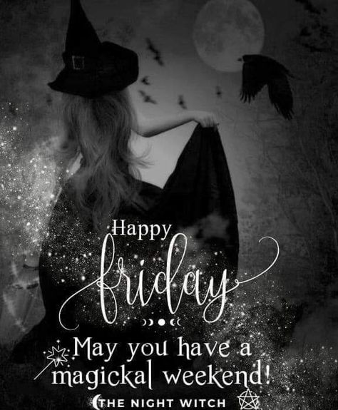 Happy Friday Witches, Happy Birthday Witchy Woman, Friday Magick, Lightworker Spirituality, Witchy Diy, Happy Birthday Quotes For Daughter, Magic Universe, Happy Birthday Wishes Song, Friday Funnies