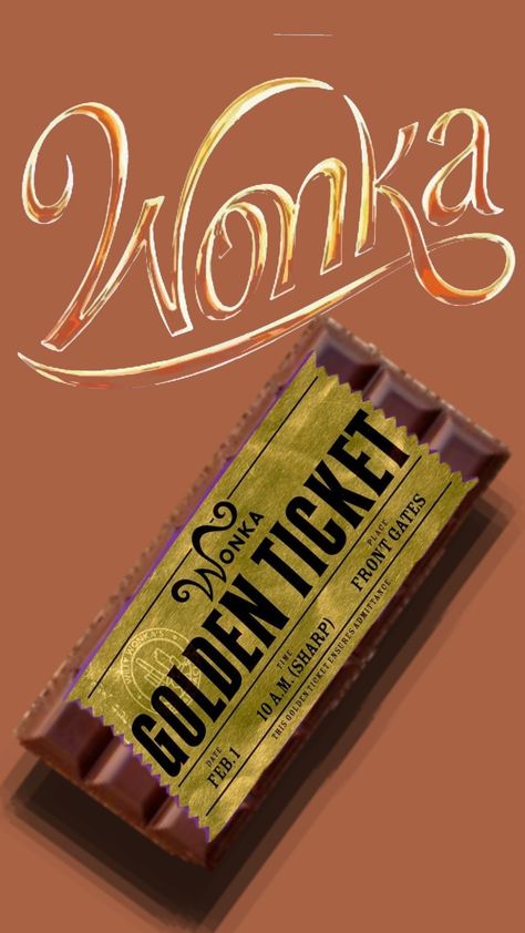 Wonka chocolate 🍫❤️ #chocolate #willywonka #goldenticket #charlieandthechocolatefactory Wonka Chocolate, Golden Time, Golden Ticket, Front Gates, Chocolate Chocolate, Willy Wonka, 10 Things