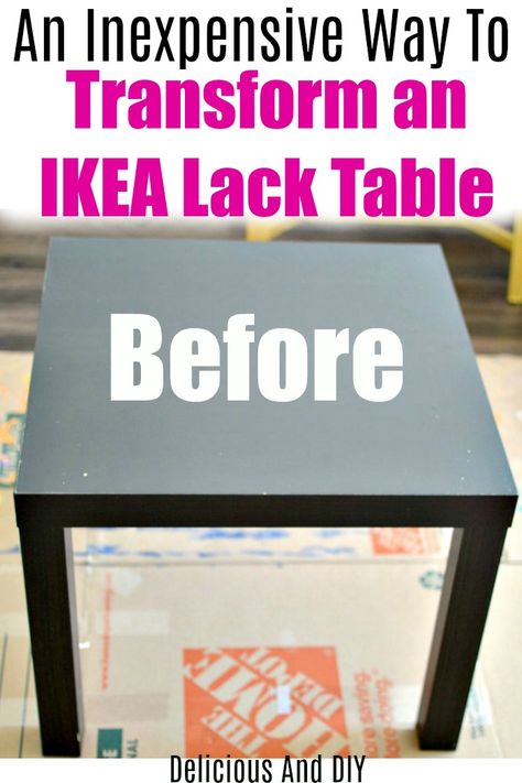 Ikea Lack Side Table Hack, Ikea Side Table Makeover, Lack Side Table Hack, Ikea Coffee Table Makeover, Ikea Table Makeover, Table Top Makeover, Lack Hacks, Ikea Lack Table Hack, Stencil Table Top