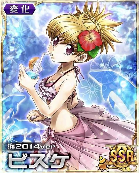 hxh || mobage card || bisky || hunter x hunter || anime Hunter Card Hxh, Biscuit Krueger, Hxh Mobage, Mobage Cards, Ging Freecss, Hunter Girl, Hulk Art, Stylish Artwork, Hxh Characters