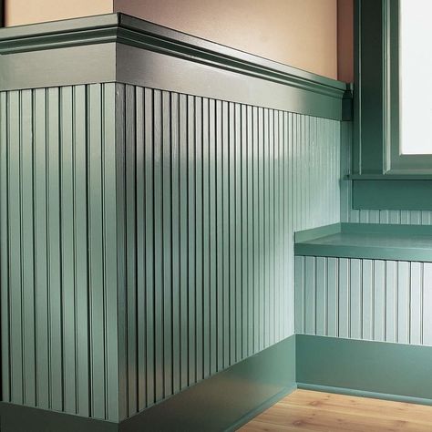 Paint beadboard #HomeAppliancesTheFamilyHandyman Painted Beadboard, Painting Woodwork, Beadboard Wallpaper, Painted Walls, Family Handyman, Home Repairs, Wood Flooring, Wainscoting, Diy Home Improvement