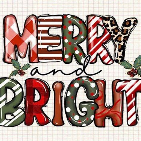 Merry and Bright Sublimation Magic Rabbit, Holly Leaves And Berries, Letters Png, Merry And Bright Christmas, Quote Png, Sublimation Christmas, Infusible Ink, Holly Leaves, Bright Christmas