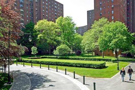 New York City Boroughs ~ Manhattan | Stuyvesant Town Stuyvesant Town, Alphabet City, Affordable Apartments, Building Management, Urban Oasis, East Village, Affordable Housing, Wine Room, Green Energy