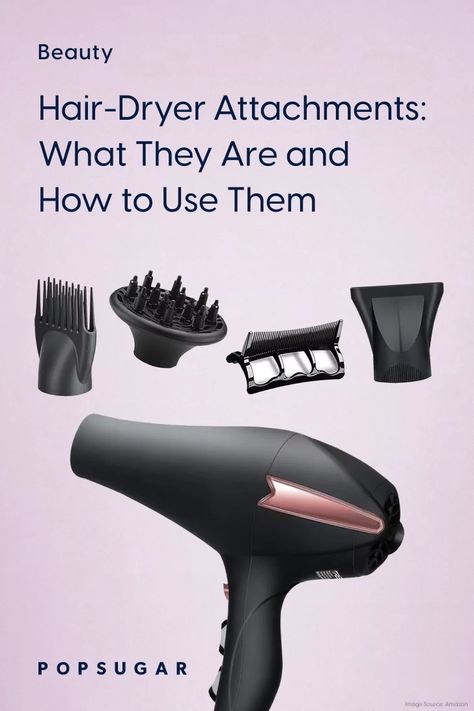 What Do the Different Attachments on Hair Dryers Do? Hair Dryer Comb Attachment, Diffuser Hair Dryer, Hair Dryer Accessories, Blow Dryer Diffuser, Hair Dryer Diffuser, Hair Blower, Hair Dryer Comb, Hair Diffuser, Hair Blow Dryer