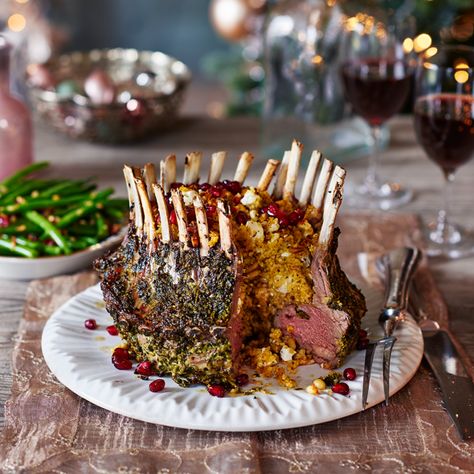 Crown Rack Of Lamb, 1800 Recipes, Crown Roast, Soup Stock, Lamb Chop, Christmas Feast, Rack Of Lamb, Crowd Pleasing Recipes, Lamb Roast