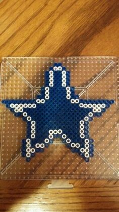 Dallas Cowboys Perler Beads Christmas Perler Beads, Melty Bead Patterns, Perler Ideas, Dallas Cowboy, Diy Perler Bead Crafts, Bracelets Patterns, Diy Friendship Bracelets Patterns, Melty Beads, Diy Perler Beads