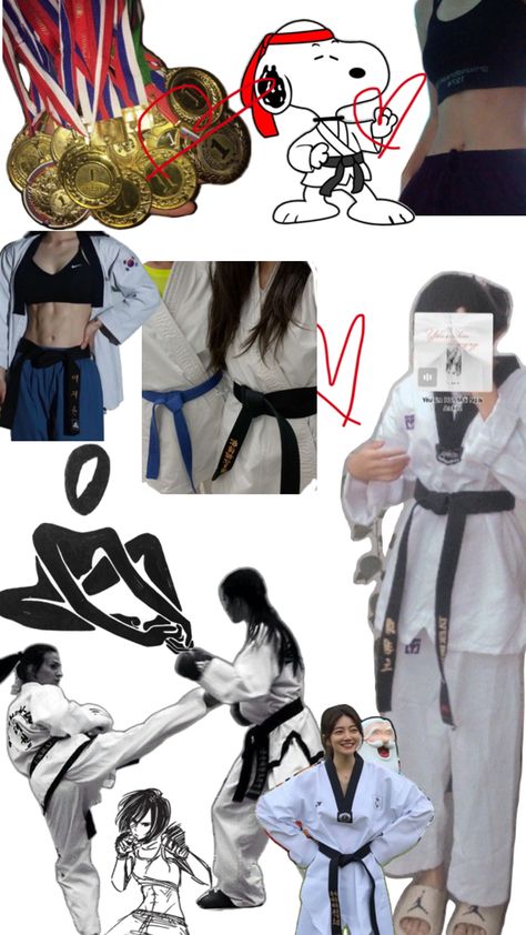 Karate Girl Aesthetic, Martial Arts Aesthetic, Taekwondo Aesthetic, Karate Aesthetic, Tkd Girl, Tkd Taekwondo, Martial Arts Humor, Karate Quotes, Karate Outfit