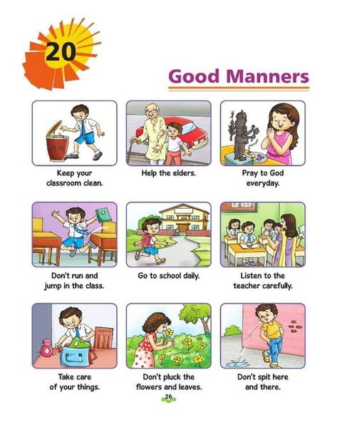 Good Manners For Kids, Primary English Teaching, Conversation For Kids, Manners Preschool, Manners Chart, Good Habits For Kids, English Conversation For Kids, English Poems For Kids, Manners For Kids