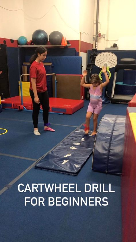 Us Too Gymnastics | We like using this beginners level drill to help kids understand correct feet and hand placement for cartwheels. 👣 🙌… | Instagram Cartwheel Drills For Beginners, Beginner Gymnastics Drills, Cartwheel For Beginners, Cartwheel Drills, Gymnastics Stations, Preschool Gymnastics Lesson Plans, Tumbling Drills, Gymnastics Games, Gymnastics Levels