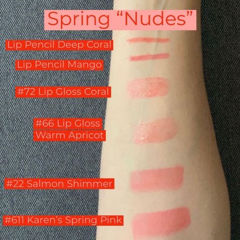 Salmon Lipstick, House Of Color Spring, Hoc Spring, Season Analysis, Feminine Tips, Spring Lipstick, Colour Season, Color Seasons, Outfit Collages