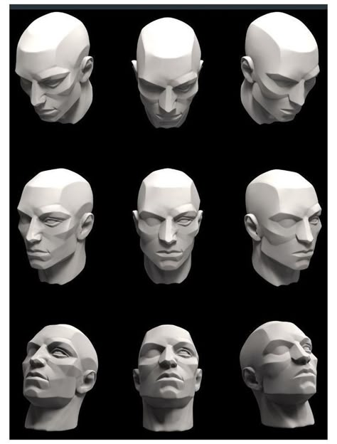 Planes Of The Body Anatomy Art Reference, Head And Face Anatomy, The Planes Of The Face, Planes Of The Head Reference, Face Planes Reference, Drawing Head Anatomy, Planes Of The Face Tutorial, Anatomy Head Tutorial, Drawing Planes Of The Face