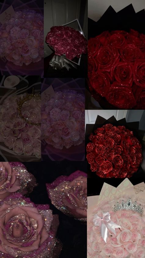 Glitter Roses, The Man, Beautiful Flowers, Roses, Glitter, Flowers, Red, Pink, Beauty