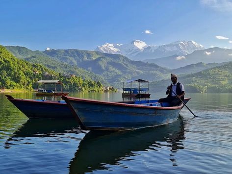 Begnas Lake, Mountain Painting Acrylic, Nature Story, Mountain Painting, Art Village, Nepal Travel, Scenery Photography, Good Morning World, Landscape Photography Nature