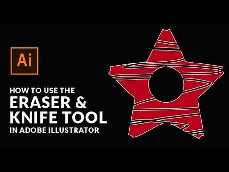 In this Adobe Illustrator tutorial I am going to show you how to use 3D Effects in Adobe Illustrator. Add depth and perspective to any vector object you create!  Drag the tool over the area you want to erase but you can control the tool by doing the follo Illustrator Basics, Learn Illustrator, Create Your Own Font, Knife Tools, Slice Tool, Adobe Illustrator Tutorial, Adobe Illustrator Draw, Adobe Illustrator Design, Adobe Tutorials