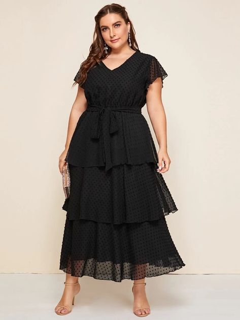 Black Dot Dress, Short Frock Design, Design Frock, Dress For Plus Size Women, Dress For Plus Size, Floral Evening Dresses, Midi Dress Outfit, African Attire Dresses, Mini Dress Floral