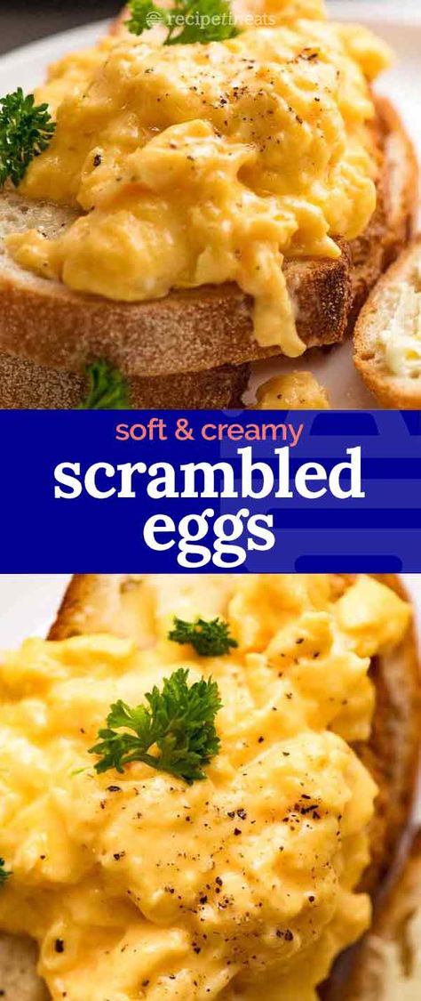 Everyone should know how to make scrambled eggs well! 60 seconds, soft, creamy, custardy. Perfection! The Best Scrambled Eggs, Easy Scrambled Eggs, Best Scrambled Eggs, Oven Baked Bacon, Creamy Scrambled Eggs, Fluffy Scrambled Eggs, Scrambled Eggs Recipe, White Grape, Recipetin Eats