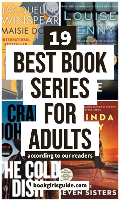 Do you love following your favorite characters though many books in a series? Our readers voted and 19 best book series accross different genres rose to the top. From mysteries to historical fiction, we think every reader can find their next great read on this list. Best Mystery Series, Mystery Books Worth Reading, Best Book Series, Reese Witherspoon Book, Best Mystery Books, Best Fiction Books, Detective Books, Books To Read For Women, Self Development Books