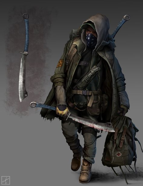 character design Apocalyptic Character, Mutant Year Zero, Apocalyptic Art, Apocalypse Character, Apocalypse World, Post Apocalyptic Art, Apocalypse Art, Post Apocalypse, Gas Mask