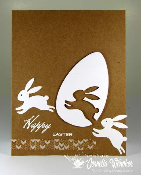 35+ DIY Easter Cards that highlights your sentiments in a warm & creative tone - Hike n Dip Diy Easter Cards, Easter Cards Handmade, Silhouette Cards, Spring Cards, Easter Time, Easter Card, Kirigami, Easter Diy, Easter Cards