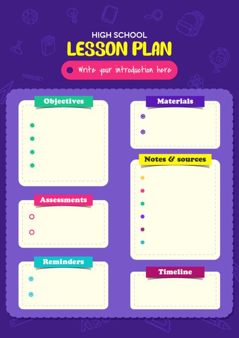 Lesson Plan Outline, Lesson Plan Ideas, Lesson Plan Examples, Lesson Plan Sample, High School Lesson Plans, Classroom Lesson Plans, Creative Lesson Plans, Daily Lesson Plan, Friend Graduation