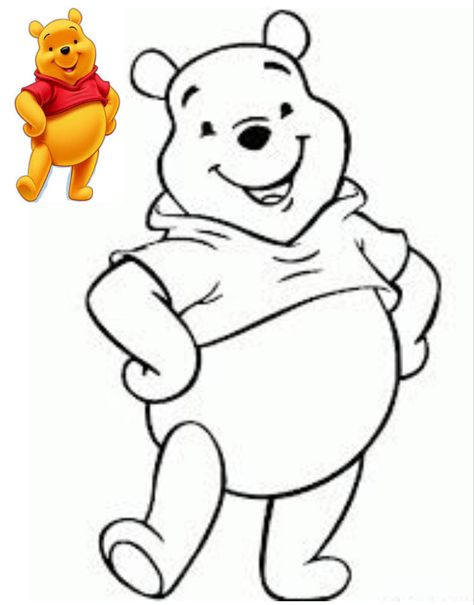 Winnie The Pooh Coloring Pages, Pooh Coloring Pages, Cute Winnie The Pooh, Bear Coloring Pages, Cartoon Coloring Pages, Disney Coloring Pages, Outline Drawings, Pooh Bear, Print Out