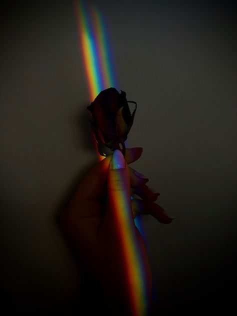 #rose #rainbow #aesthetic #dark #darkrose #art Rainbow Aesthetic Icon, Dark Rainbow Aesthetic, Middle Widget, Aesthetic Rainbow Wallpaper, Mafia Romance Aesthetic, Rainbow Grunge, Rainbow Meme, Rainbow Goth, Poetic Images