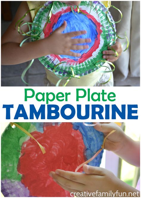 Make your own musical instrument with this fun classic kids craft, Paper Plate Tambourine. It's fun for preschoolers to make and play their own instrument. Music Crafts Preschool, Music Instruments Kids, Instrument Craft, Homemade Instruments, Preschool Music, Music Crafts, Music And Movement, Tambourine, Fun Craft