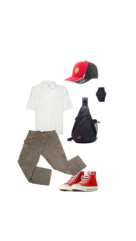 Ferrari Hat, Hat Outfit Men, Hat Outfit, Hat Men, Ferrari, Outfit Inspo