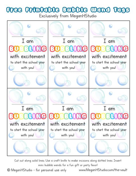 Bubble Tags Beginning Of Year, Bubble Gifts For Students, Back To School Bubbles Tags, Bubble Gift Tags Free Printable, Bubbling With Excitement Tags Free, 1st Day Of School Gifts For Students, Bubble Gift Tags, Welcome New Teachers, Classroom Birthday Gifts