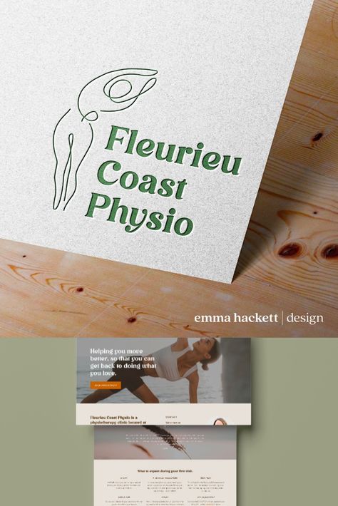 Physiotherapy Branding & Web Design Physiotherapy Illustration, Physiotherapy Branding, Physiotherapy Logo Design, Physio Logo, Physiotherapy Logo, Pilates Logo, Graphic Designer Studio, Massage Clinic, Silhouette Logo