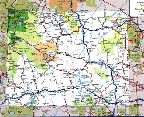 United States Road Trip Map, Laramie Wyoming, Transport Map, Wyoming Map, Indiana State Parks Map, Route 66 Map, Highway Map, Wyoming Cowboys, Jackson Wyoming