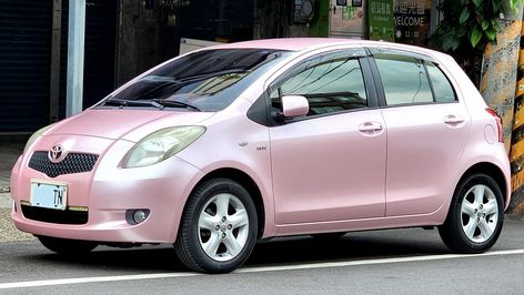 Toyota Yaris Aesthetic, Pink Toyota, Client Profile, Suzuki Cars, Hatchback Cars, Vehicle Decor, Toyota Aygo, Chevrolet Spark, Girly Car