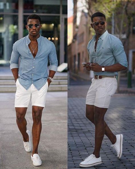 Miami Fits, Black Men Casual Style, Men Summer Fashion, Smart Casual Menswear, Black Men Fashion Casual, Mens Summer Outfits, Spring Outfits Men, Black Men Fashion Swag, Mens Casual Outfits Summer