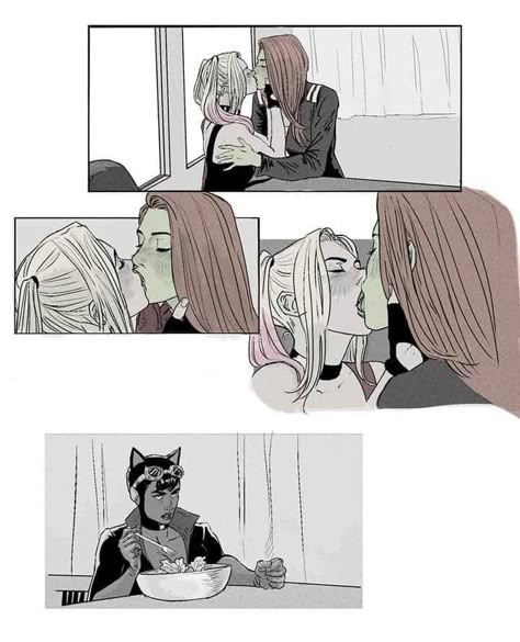 Lgbtq Things, Arley Queen, Gotham Girls, Harley Quinn Artwork, Harley Quinn Comic, Lesbian Art, Harley Quinn Art, Lgbt Art, Dc Memes