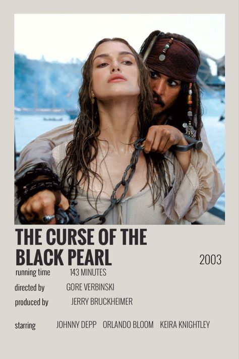 Pearl Poster, Curse Of The Black Pearl, Film Polaroid, Standing In The Rain, Wes Anderson Movies, The Black Pearl, Johnny Depp Movies, Manic Pixie Dream Girl, Polaroid Poster