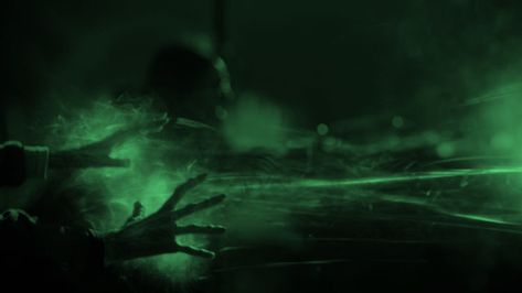 Dark Green Powers Aesthetic, Green Magic Powers Aesthetic, Magic Green Aesthetic, Green Villian Aesthetic, Dark Green Magic Aesthetic, Necromancer Aesthetic Green, Green Chaos Magic, Necromancy Aesthetic Green, Dark Green Witch Aesthetic