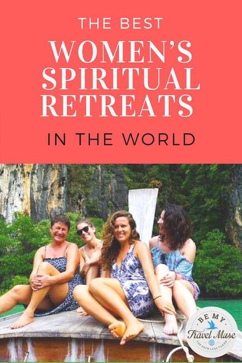 Looking for a way to connect with your highest self on your next vacation? These are some of the best women's spiritual retreats around the world. Healing Retreats For Women, Spiritual Retreats For Women, Retreats Spiritual, Retreat Planning, Spiritual Retreats, Healing Retreats, Spiritual Travel, Women's Retreat, Highest Self