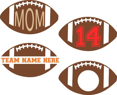 Free Svg Football Files For Cricut, Free Football Svg Files For Cricut, Football Svg Free Cricut, Silhouette Friends, Football Outline, Football Printables, Football Svg Free, Football Fundraiser, Svg Decals