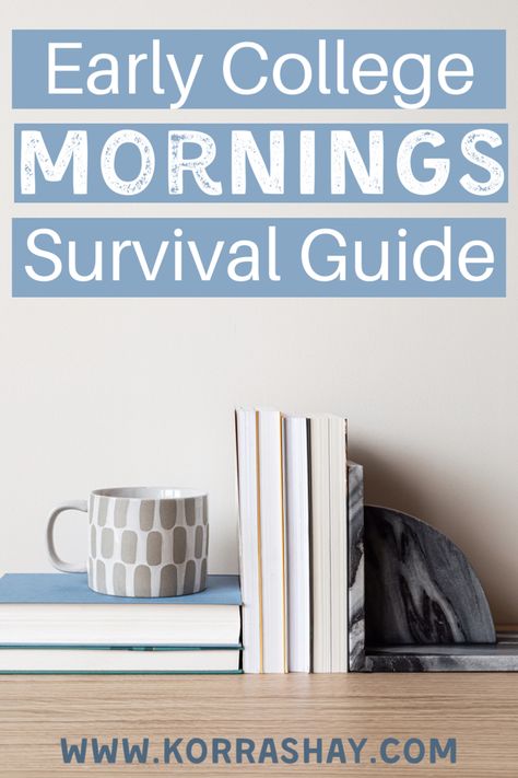 Early college mornings survival guide! Tips for surviving those early morning college classes. how to wake up and pay attention in 8am classes! #college #collegetips #collegehacks #study #classes Online College Organization, Early College, Online College Classes, Tips For College, College Guide, Be On Time, Going Back To College, College Organization, Going Through The Motions