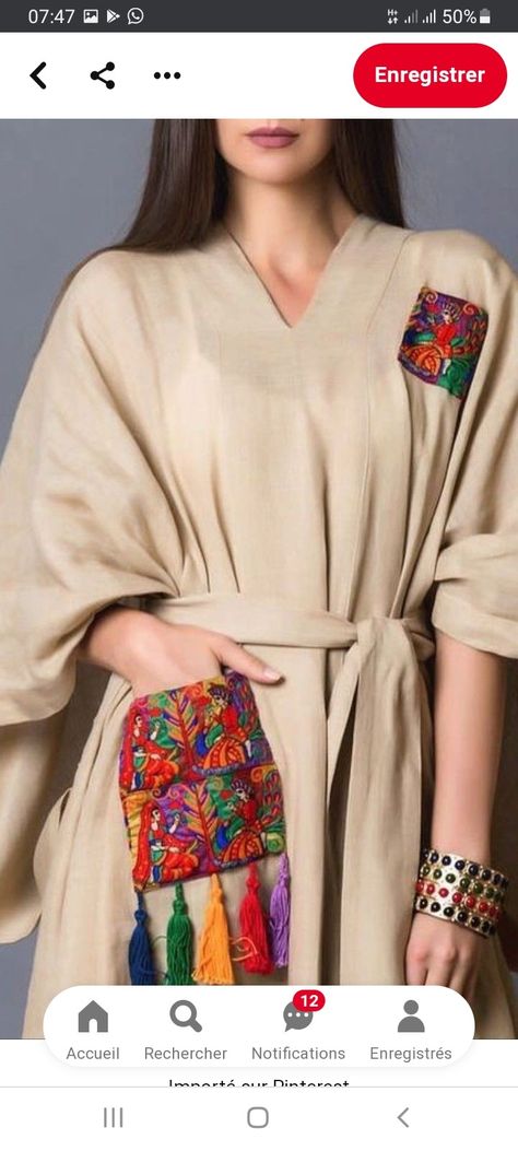 Patchwork Dresses, Kaftan Designs, Mode Kimono, Iranian Women Fashion, Mode Abaya, Fashion Designing, Clothing Designs, Clothes Aesthetic, Embroidery Designs Fashion