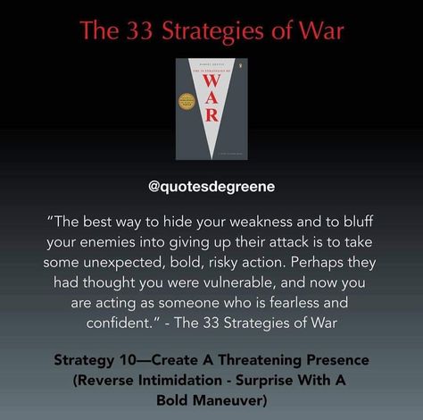 Robert Greene 33 Strategies of War Emotional Cleanse, Art Of Seduction Quotes, Books Summaries, 33 Strategies, Robert Greene Books, Godfather Quotes, Dark Psychology, Law Quotes, King Quotes