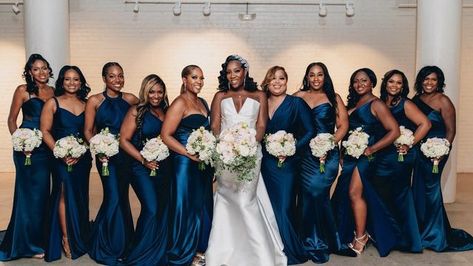 Munaluchi Bride Magazine on Instagram: "True blue. Are you feeling this color? 💙⁠ ⁠ #repost @nikkibee01 ⁠ ⁠ This wedding party is legendary. ⁠ #munaluchi #theknot #theknotweddings #weddingsonpoint #essence #explore #explorepage #portiaandscarlett #munaluchibride" Destination Wedding Decor, Shot List, Munaluchi Bride, Bride Magazine, December 23, Brides Magazine, True Blue, Wedding Bells, Wedding Cakes