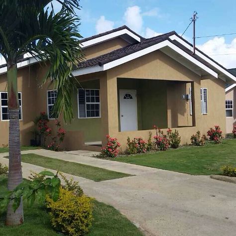 Kemtek Development & Construction 3 Bedroom house in Drax Hall #Jamaica. Jamaica House Design, Jamaican House, Jamaican House Design Exterior, House In Jamaica, Jamaican Country House, Kingston Jamaica Houses, Treasure Beach Jamaica, Jamaica House, Jamaica History