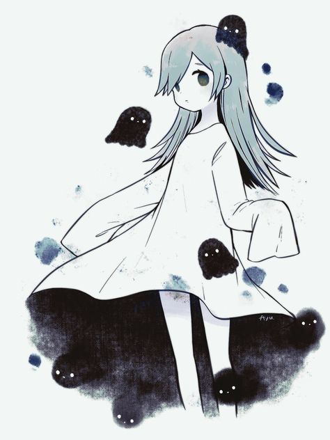 Anime Spirit Ghost, Ghost Body Base Drawing, Ghost Anime Character, Ghost Anime Art, Ghost Anime Pfp, Ghost Kid Drawing, Cute Ghost Character Design, Ghost Girl Character Design, Ghost Character Design Female