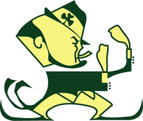 Notre Dame Coloring Pages Irish | Notre Dame Fighting Irish Alternate Logo - NCAA Division I (n-r) (NCAA ... Notre Dame Logo, Go Irish, Glasgow Celtic, Irish Tattoos, Vintage Logos, Football Team Logos, Irish Tshirts, Celtic Fc, Notre Dame Football