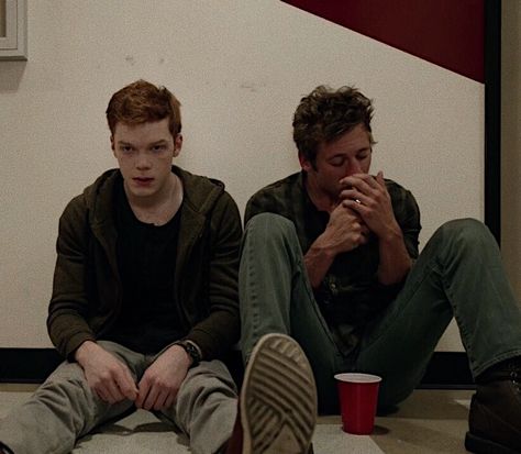 Lip Gallagher, Ian Gallagher, Cherry Coke, Cherry, Wall, Red, White